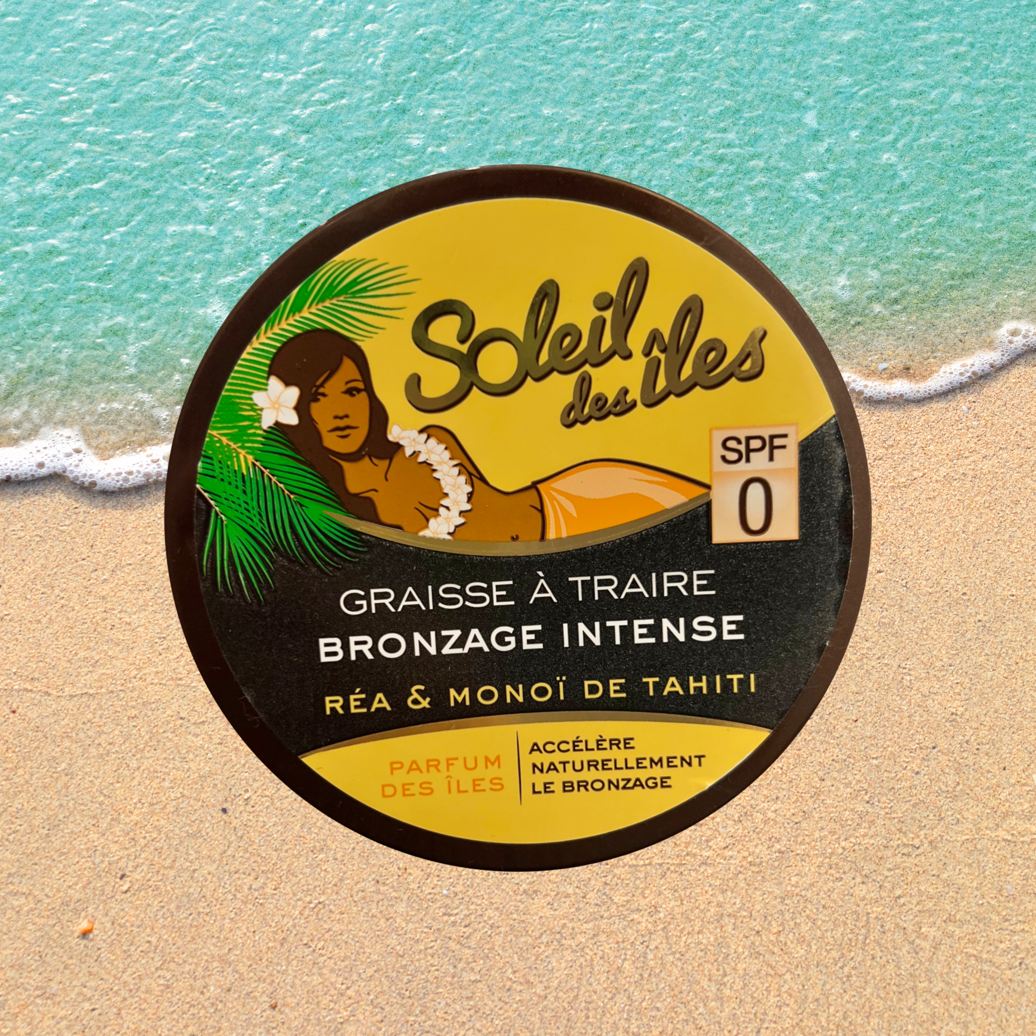 SOLEIL DES ILES GRAISSE A TRAIRE BRONZAGE INTENSE REA & MONOI DE TAHITI PARFUM DES ILES POT 150ML