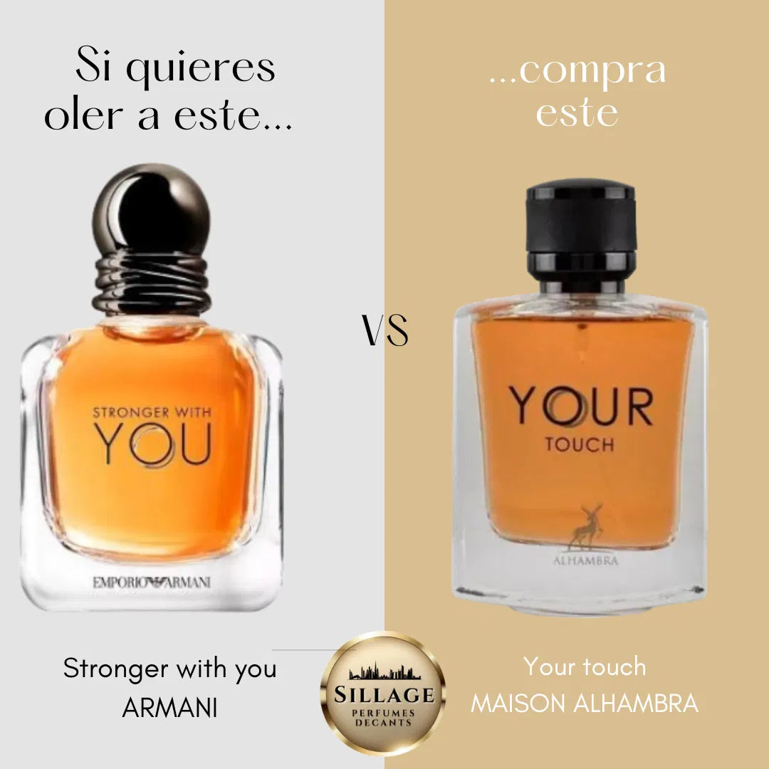 ALHAMBRA YOUR TOUCH FOR MEN EDP 100 ML (DUPE STRONGER WITH YOU ARMANI)