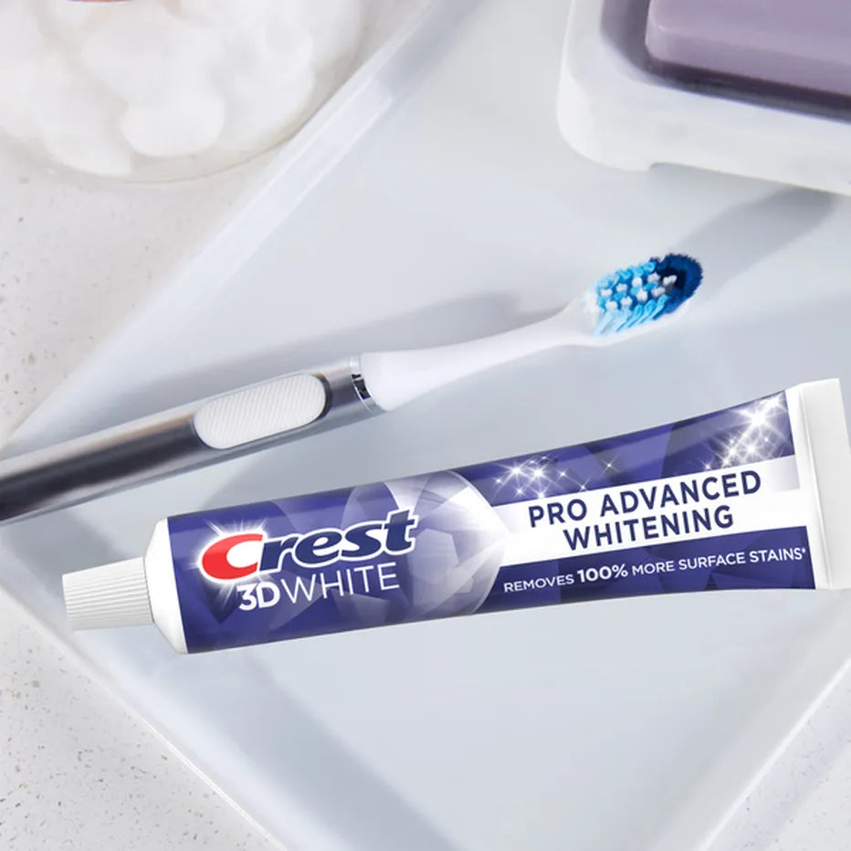 CREST 3D WHITE PRO ADVANCED WHITENING TOOTHPASTE 147G crest-3d-white-pro-advanced-whitening-toothpaste-147g