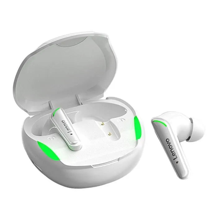 ÉCOUTEURS ORIGINAL GAMING BLUETOOTH 5.1 HIFI STÉRÉO LENOVO XT92 BLANC