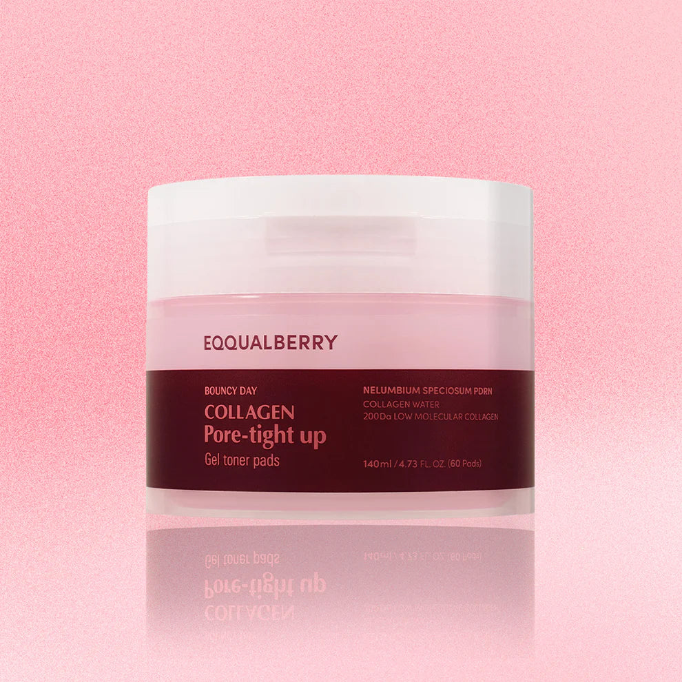 EQQUALBERRY COLLAGEN PORE-TIGHT UP GEL TONER 60 PADS 140 ML