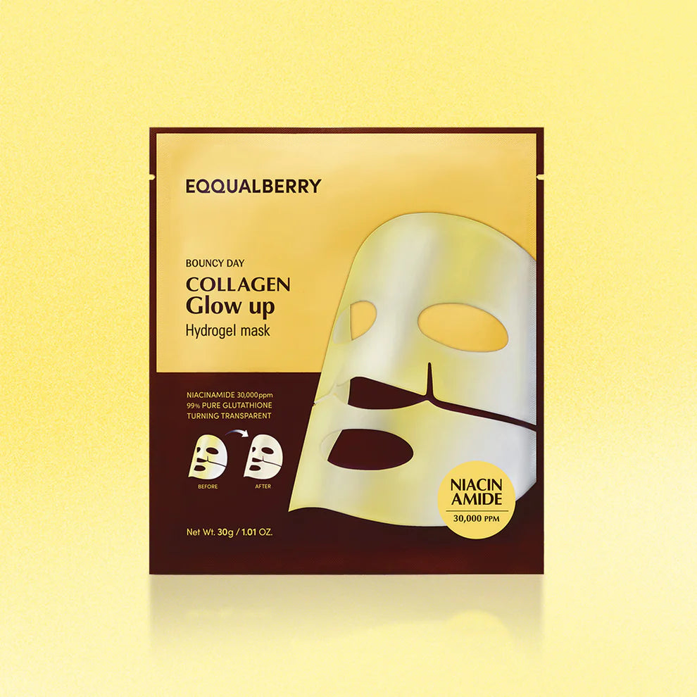 EQQUALBERRY COLLAGEN GLOW UP HYDROGEL MASK