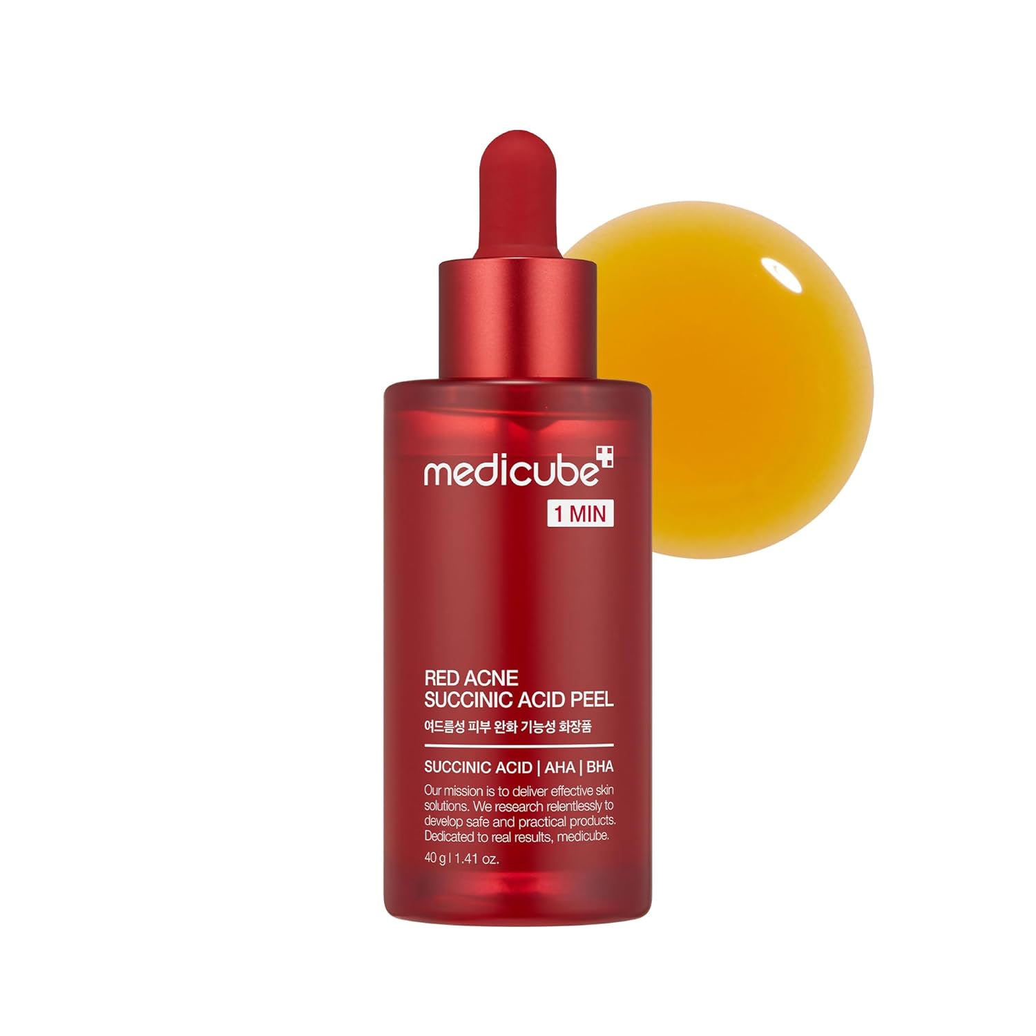 MEDICUBE 1 MINUTE RED ACNE SUCCINIC ACID PEEL 40 G