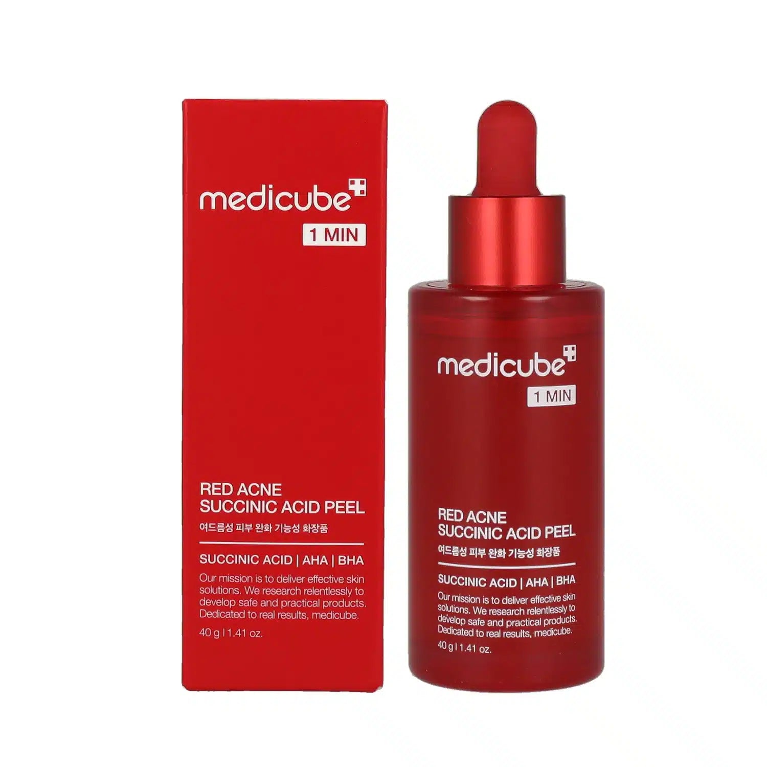 MEDICUBE 1 MINUTE RED ACNE SUCCINIC ACID PEEL 40 G