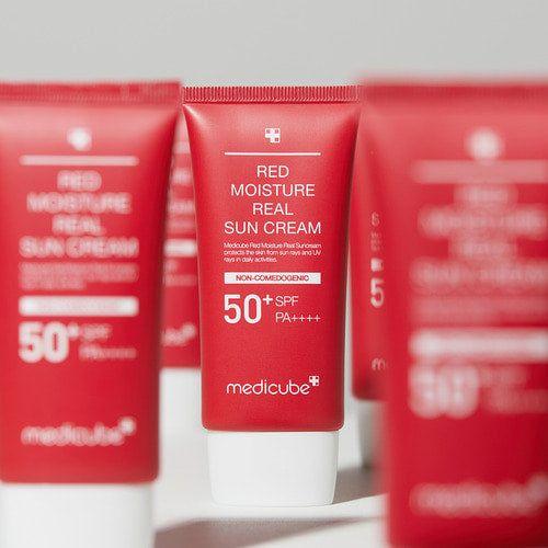 MEDICUBE RED MOISTURE REAL SUN CREAM 50ML SPF50+, PA++++