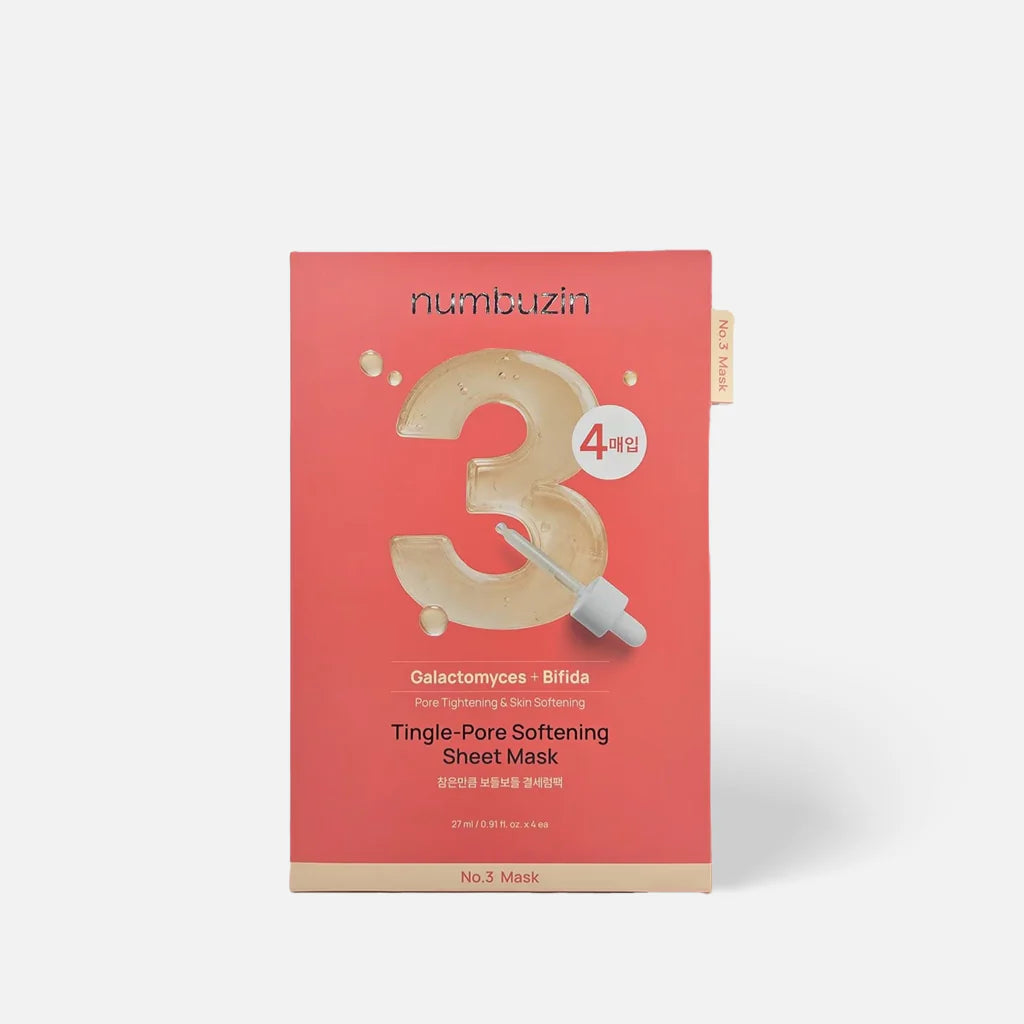 NUMBUZIN NO 3 TINGLE-PORE SOFTENING SHEET MASK 27ML