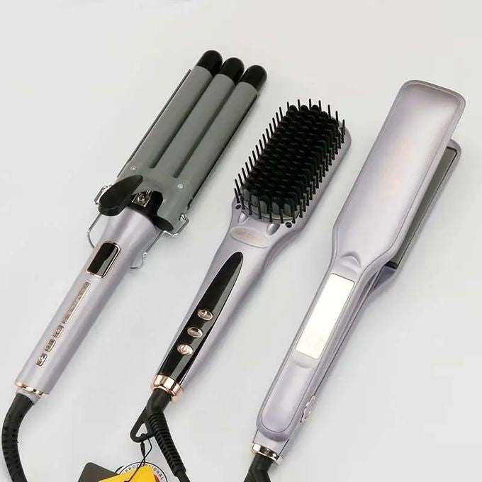 PACK 3 EN 1 LISSEUR ONDULEUR BROSSE 3956 ENZO