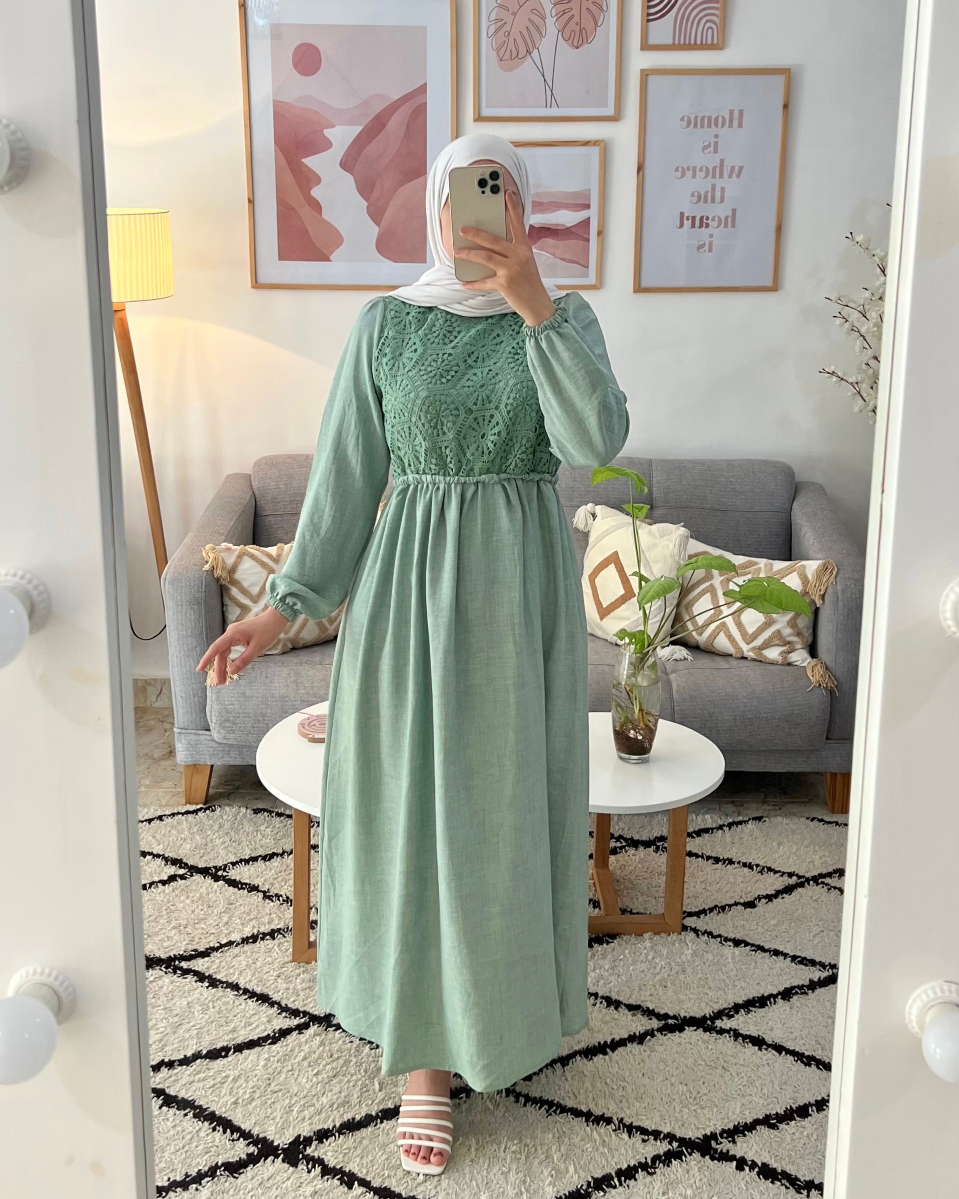 ROBE AVEC CROCHET (MADE IN TURKEY)