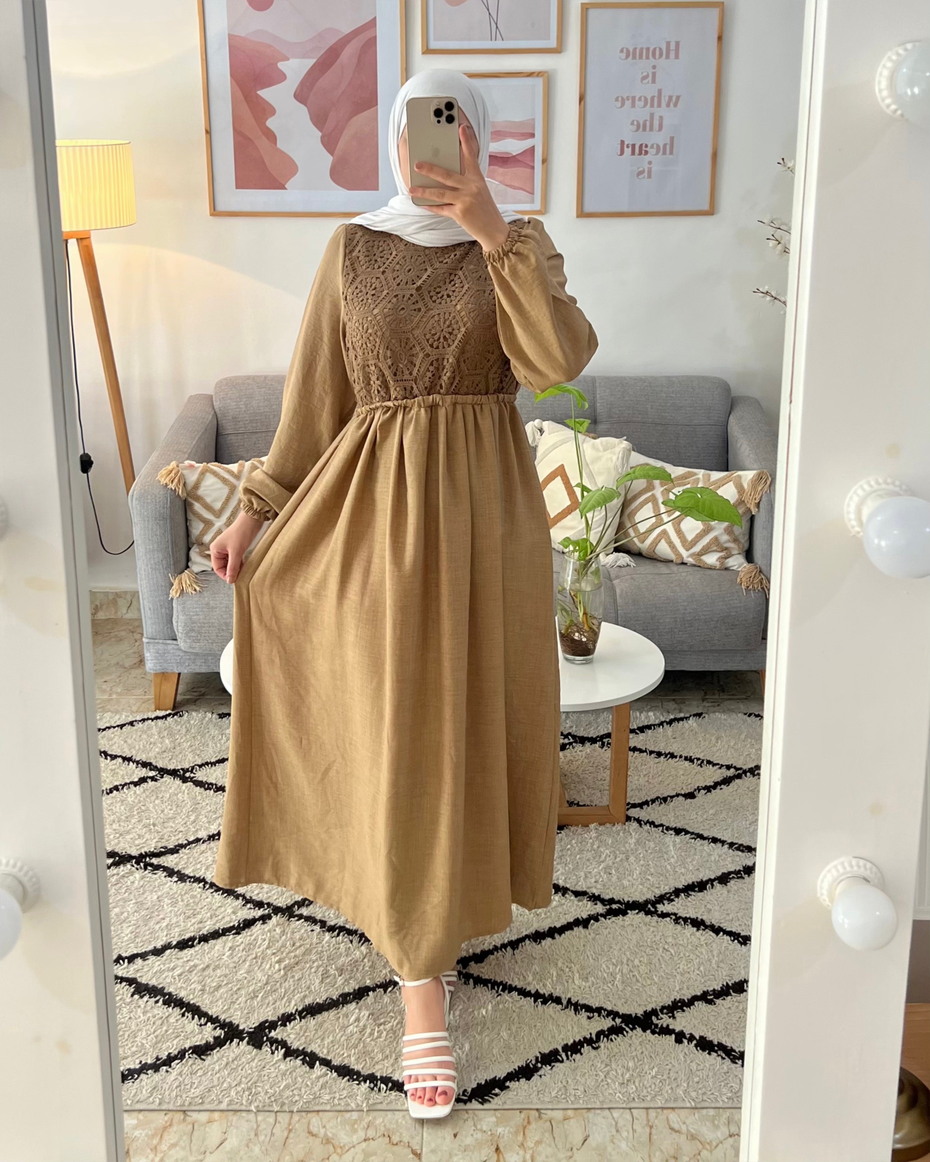 ROBE AVEC CROCHET (MADE IN TURKEY)