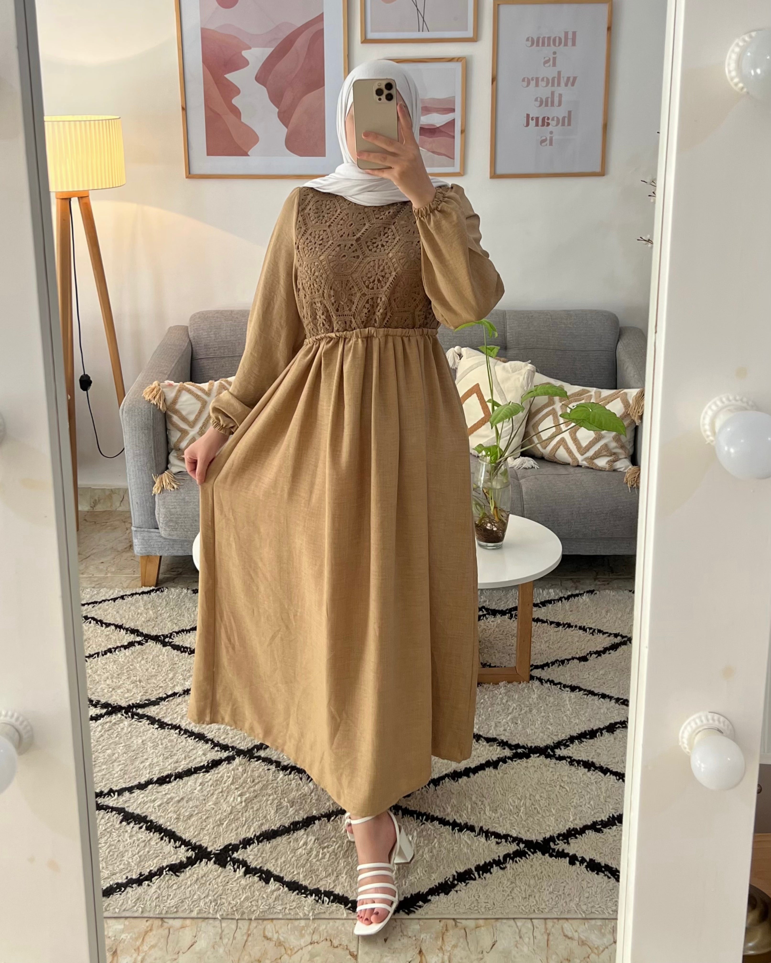 ROBE AVEC CROCHET (MADE IN TURKEY)