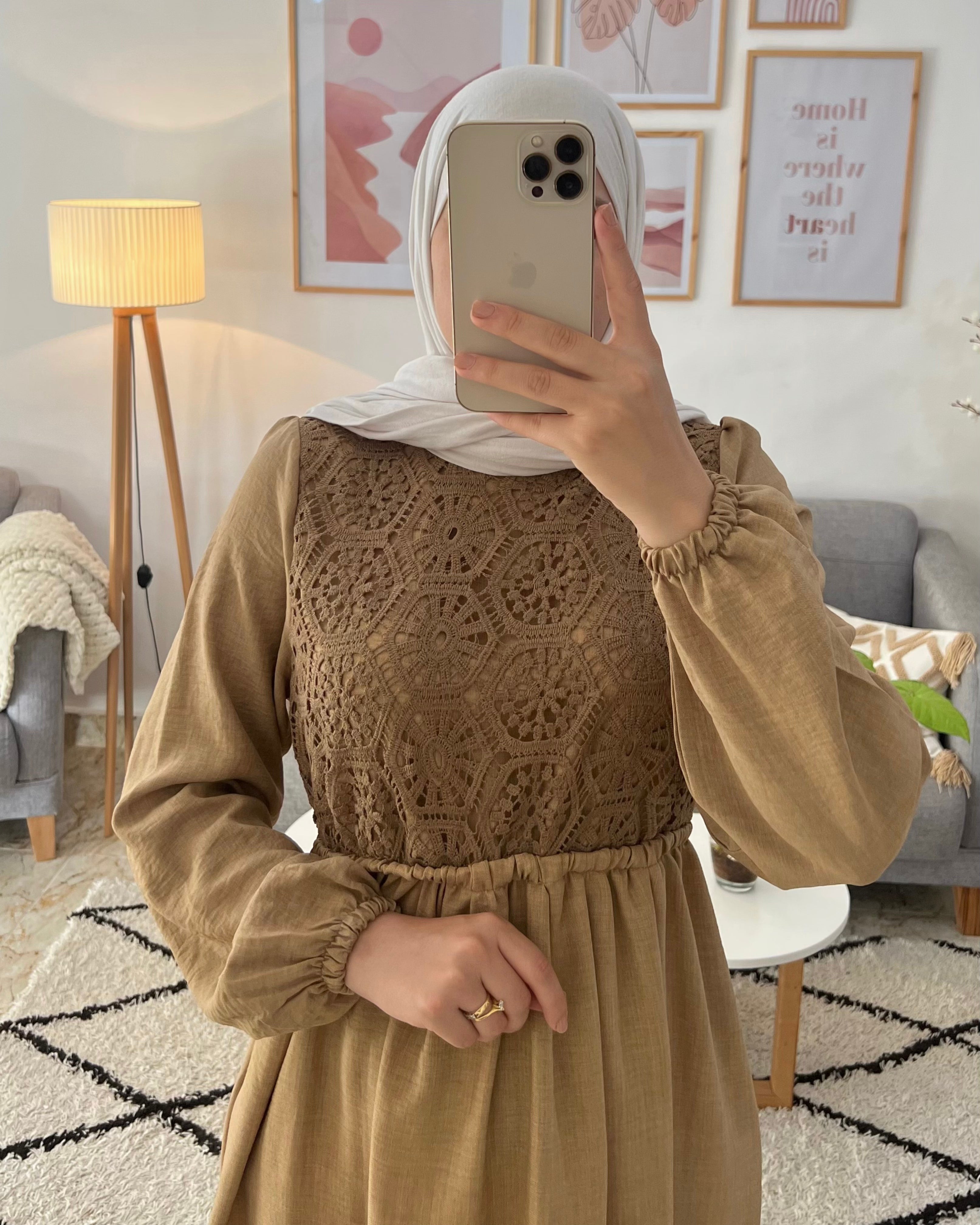 ROBE AVEC CROCHET (MADE IN TURKEY)
