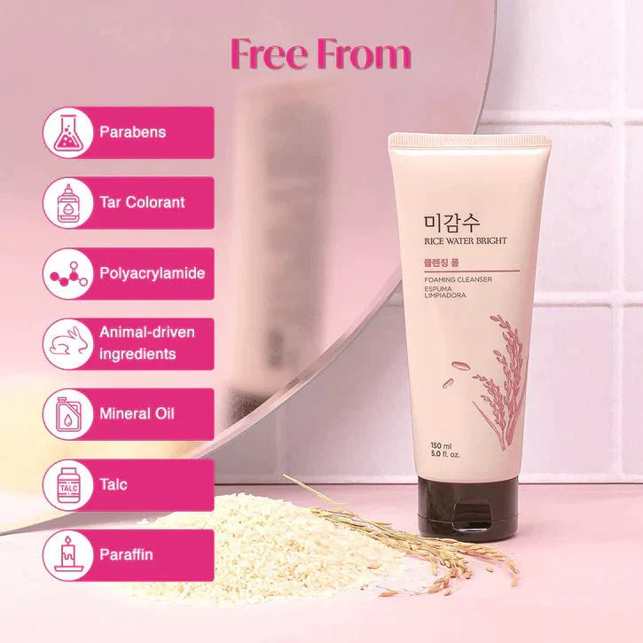 THE FACE SHOP RICE WATER BRIGHT FACIAL FOAMING CLEANSER 150 ML