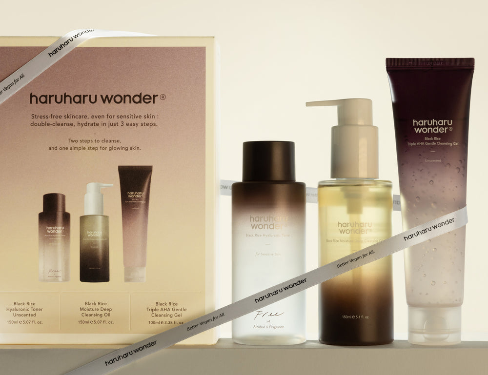 HARUHARU WONDER SKIN CARE SET FOR BRIGHTENING & MOISTURIZING 3PCS