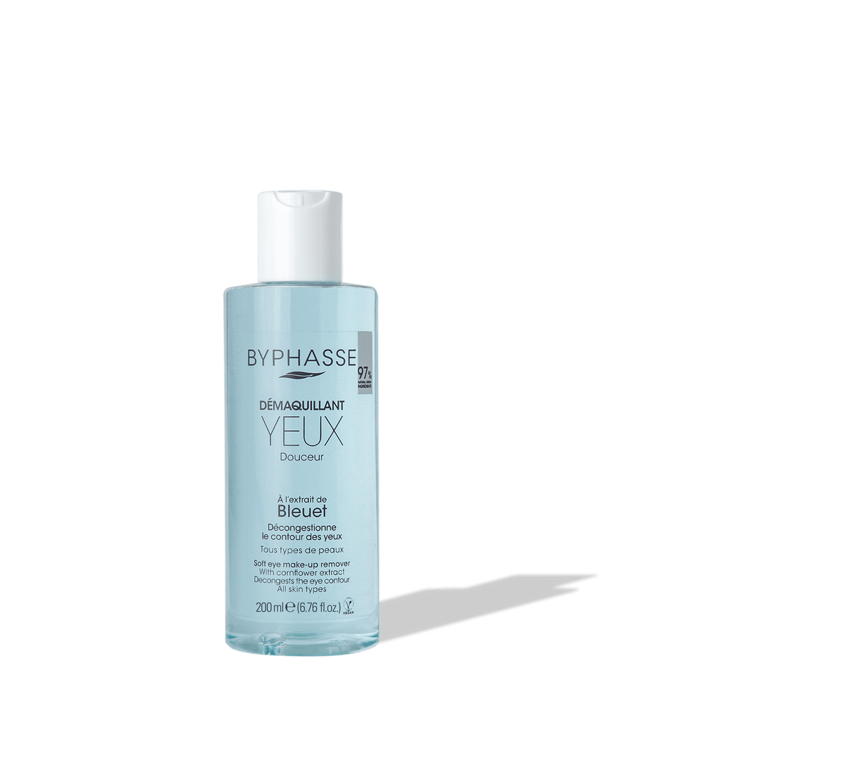 BYPHASSE DÉMAQUILLANT YEUX À L'EXTRAIT BLEUET 200ML