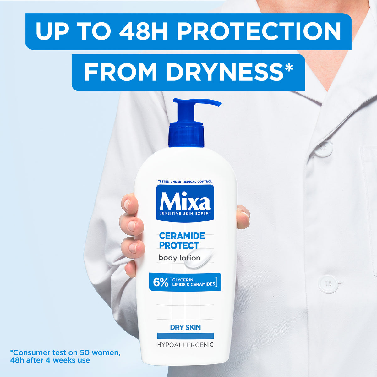 MIXA CERAMIDE PROTECT MOISTURIZING BODY LOTION 6% GLYCERINE 250ML