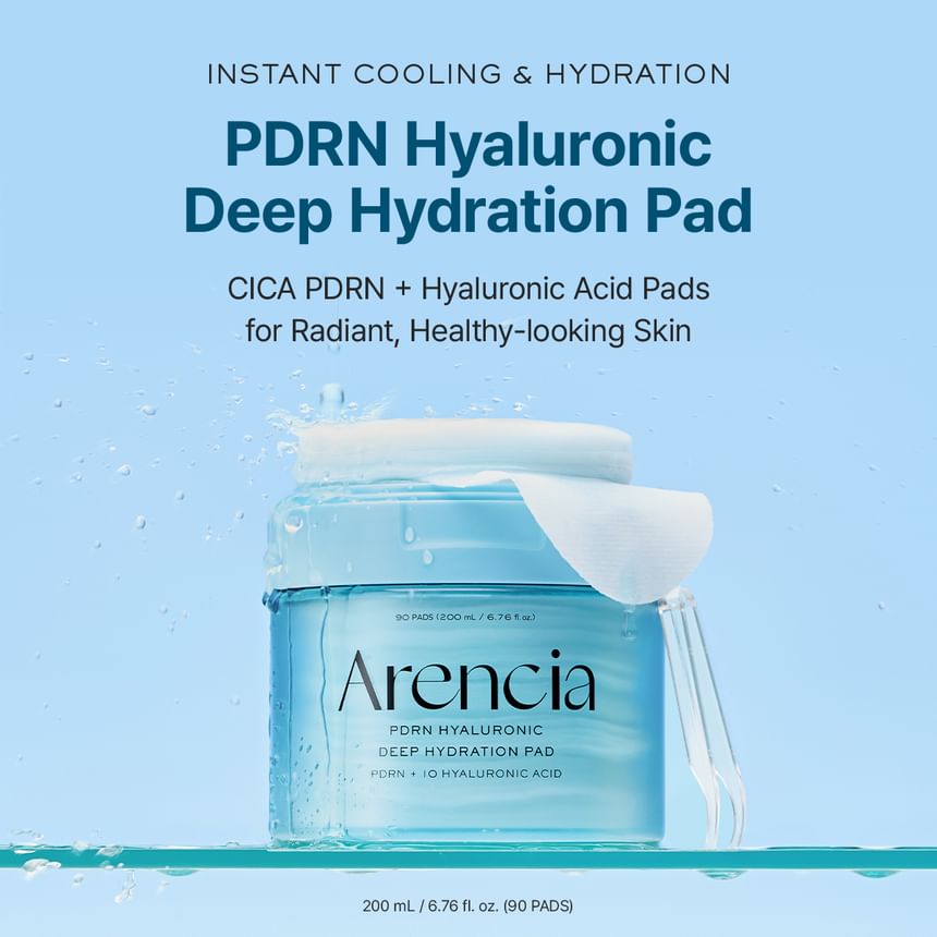 ARENCIA PDRN HYALURONIC DEEP HYDRATION PAD 90 PADS 200ML