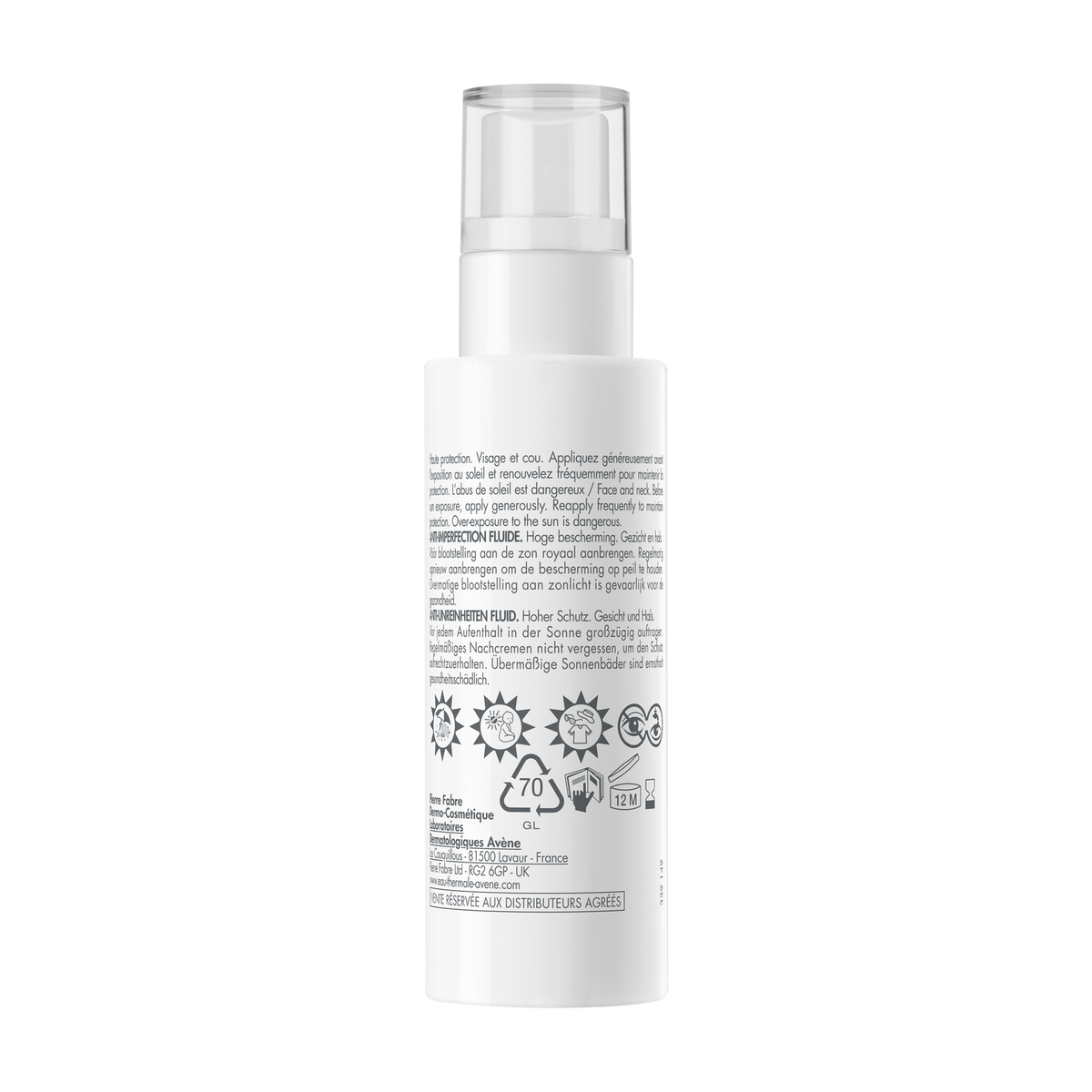 AVÈNE FLUIDE SPF50+ ANTI-IMPERFECTION 40ML