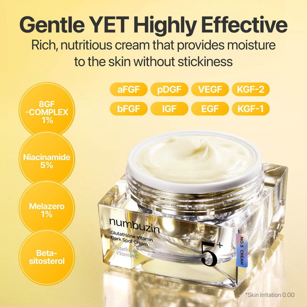 NUMBUZIN NO.5 GLUTATHIONE VITAMIN DARK SPOT CREAM + VITAMIN C 50ML