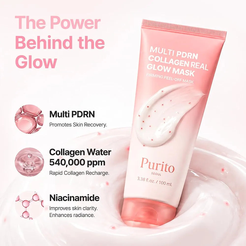 PURITO MULTI PDRN COLLAGEN REAL GLOW MASK 100ML