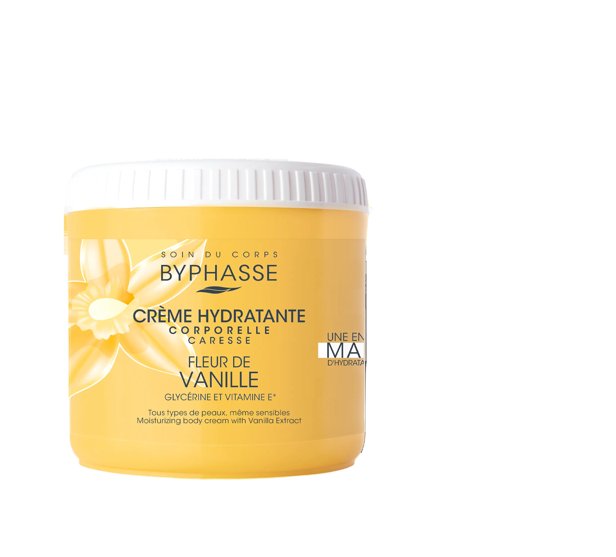 BYPHASSE CRÈME HYDRATANTE CORPORELLE CARESSE FLEUR DE VANILLE 500ML