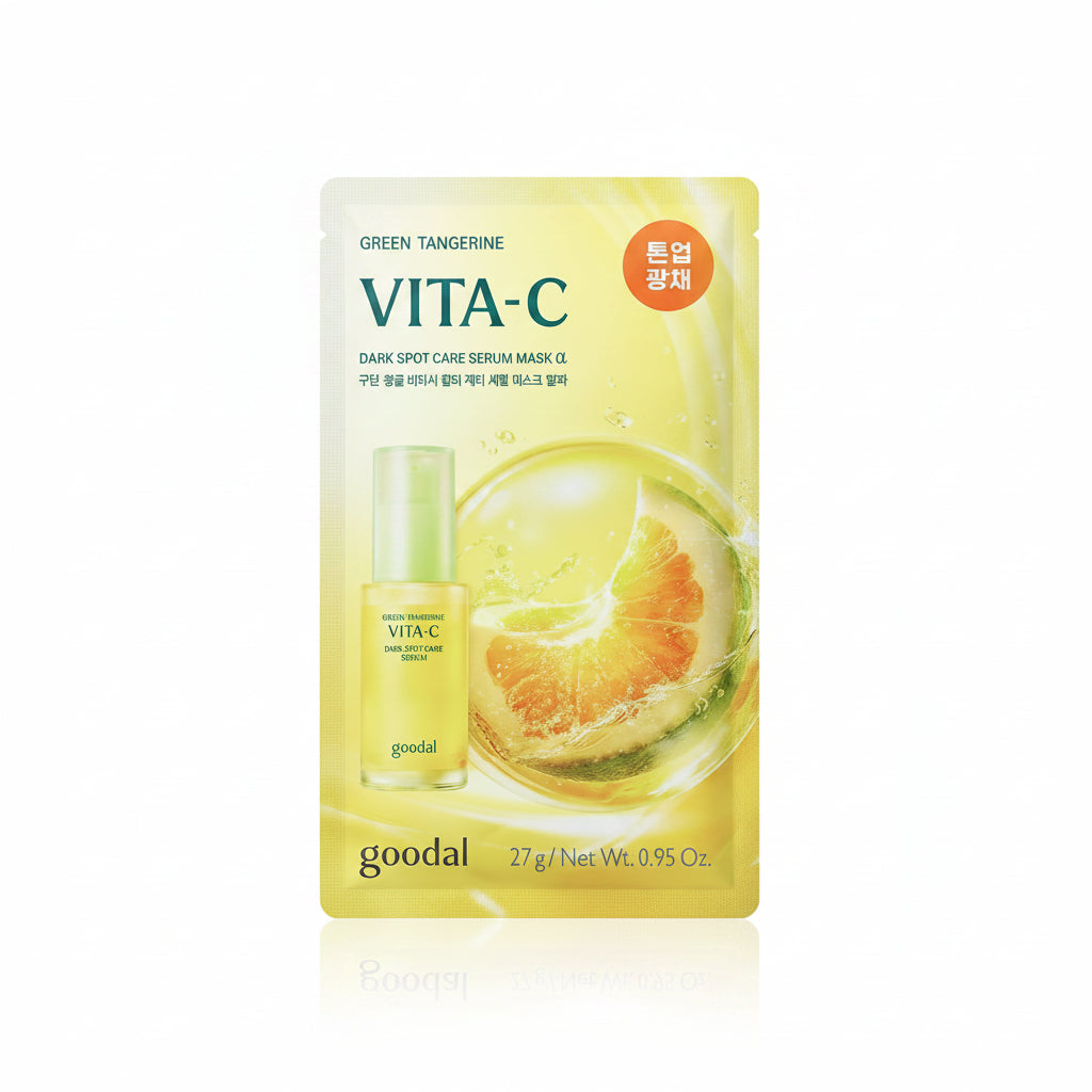 GOODAL GREEN TANGERINE VITA-C DARK SPOT CARE SERUM MASK 27G