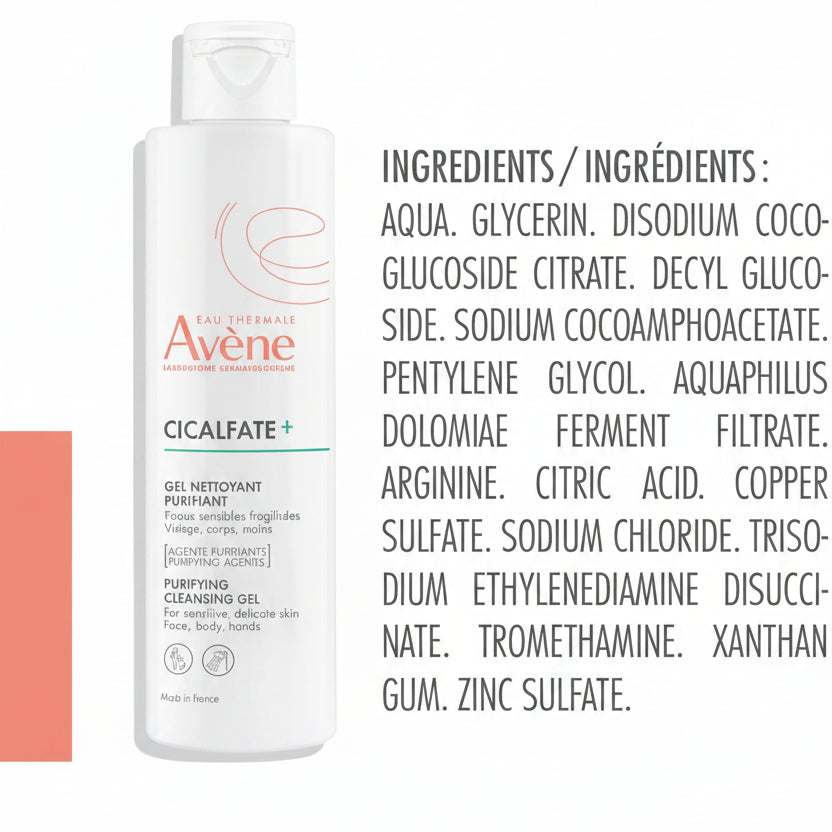 AVÈNE CICALFATE+ GEL NETTOYANT ASSAINISSANT 200ML
