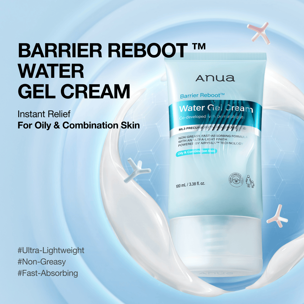 ANUA BARRIER REBOOT WATER GEL CREAM FOR OILY AND COMBINATION SKIN 100ML