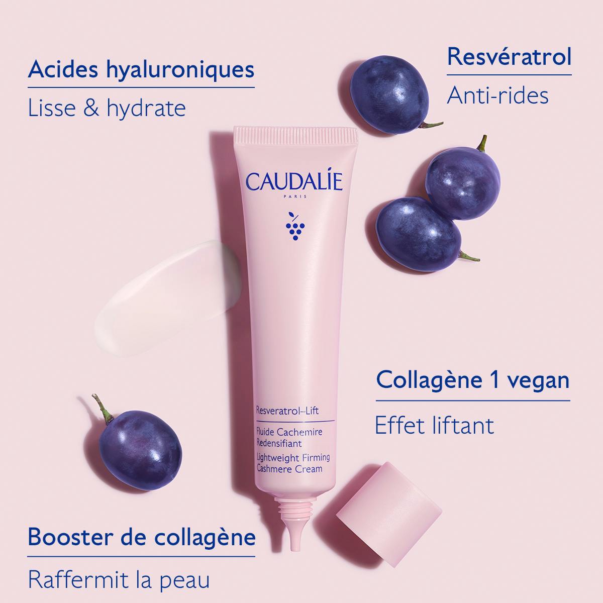 CAUDALIE RESVERATROL-LIFT FLUIDE CACHEMIRE REDENSIFIANT 40ML