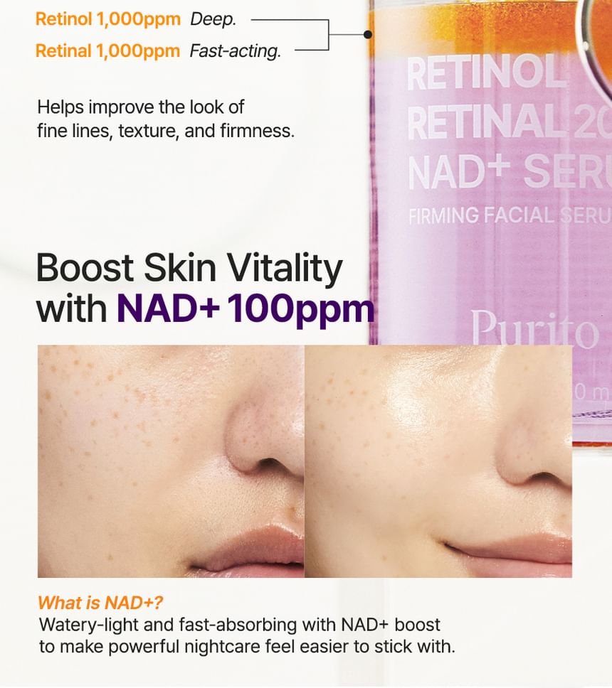 PURITO RETINAL RETINAL 2000 NAD+ SERUM 30ML
