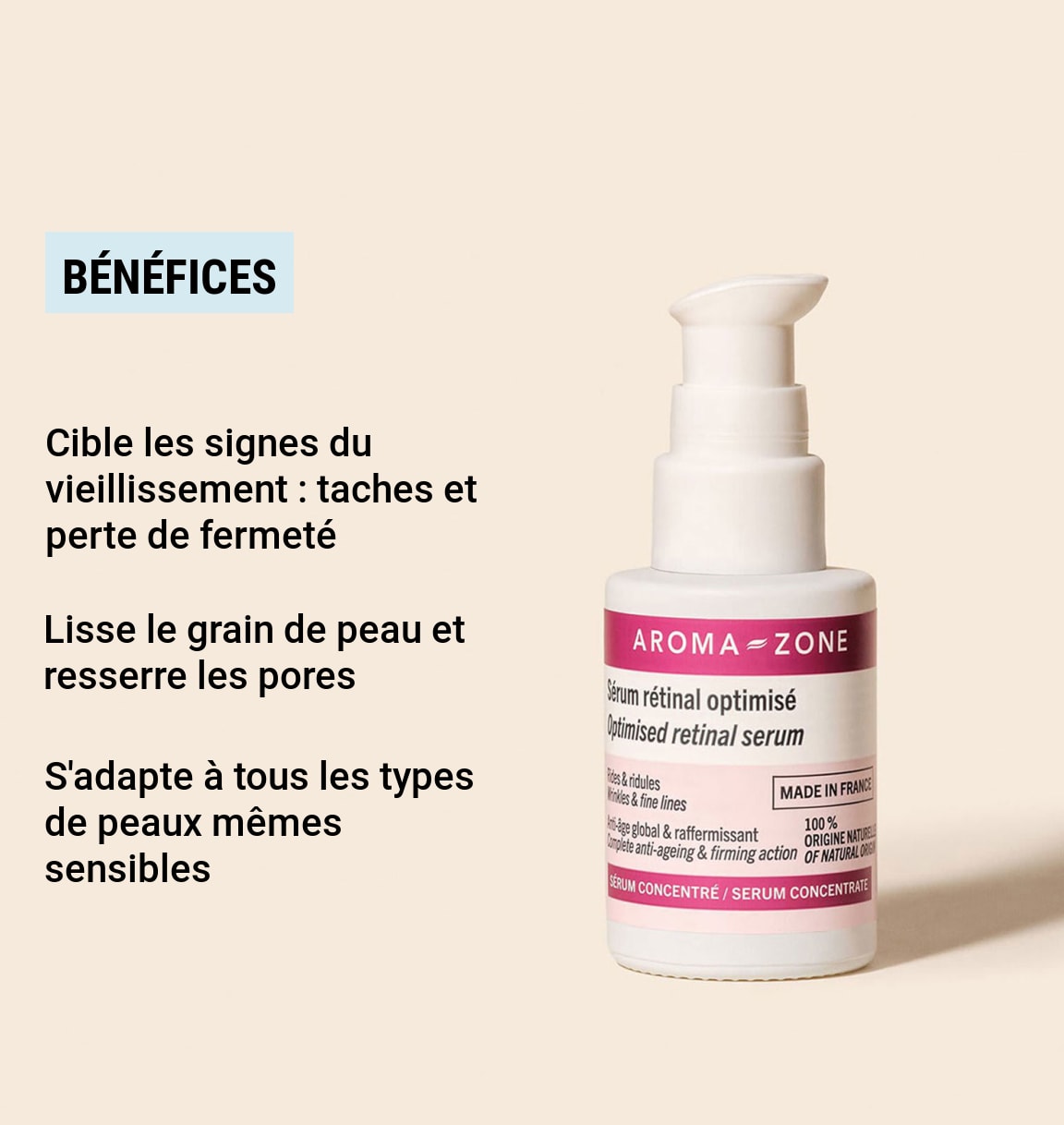 AROMA ZONE SÉRUM RÉTINAL OPTIMISÉ 30ML (NEW)