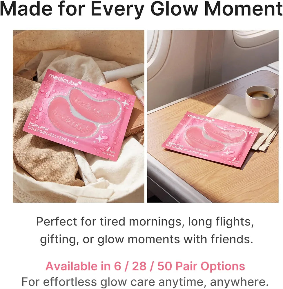 MEDICUBE PDRN PINK COLLAGEN JELLY EYE MASK 1 PAIRES