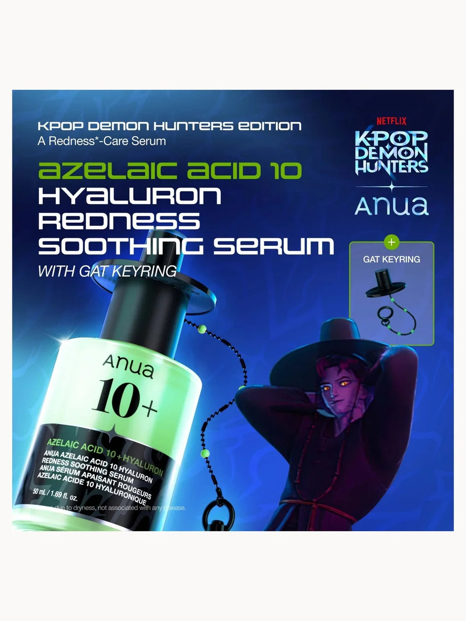 ANUA × KPOP DEMON HUNTERS AZELAIC ACID 10 HYALURON REDNESS SOOTHING SERUM 50ML