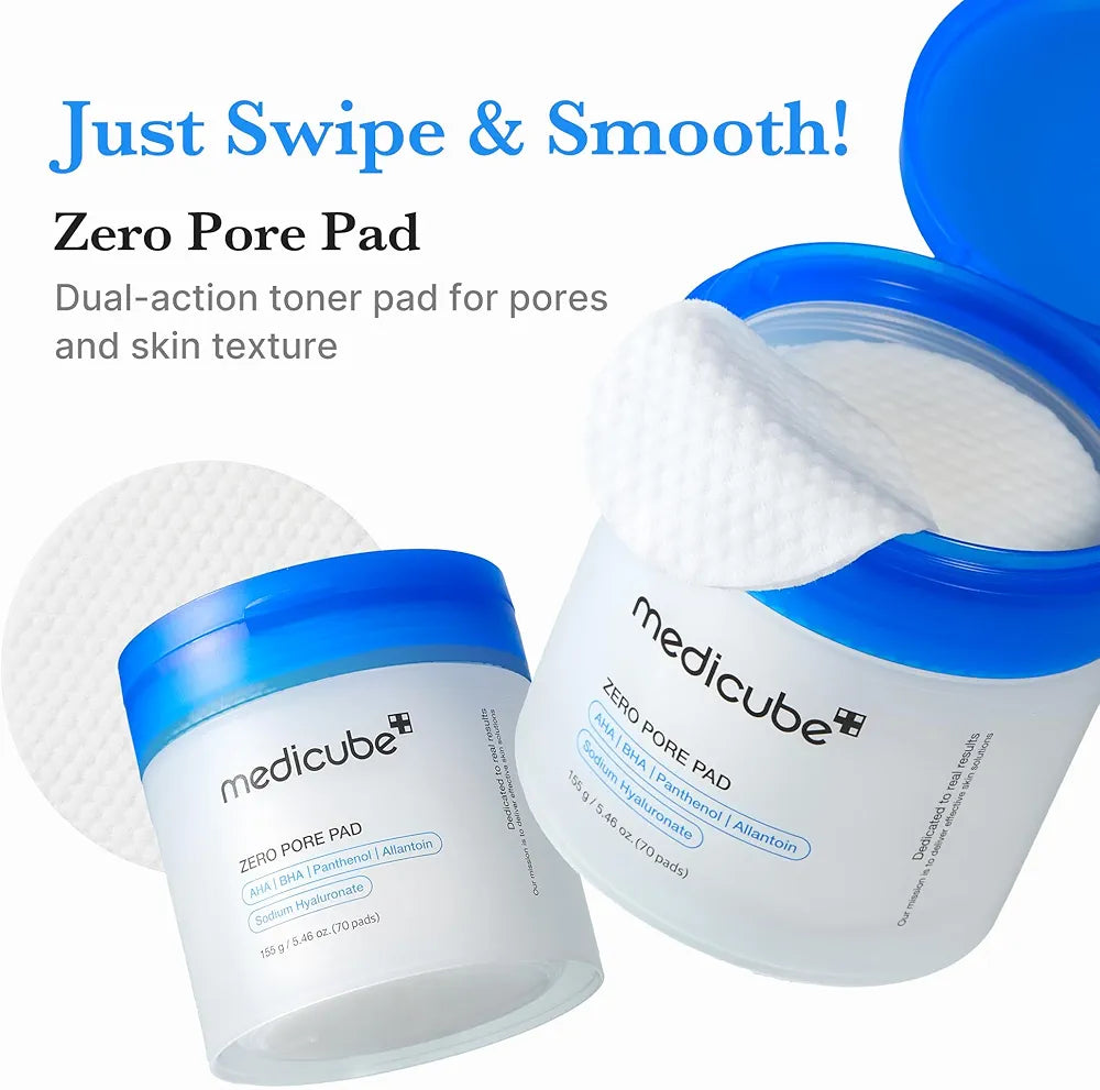 MEDICUBE ZERO PORE PAD 155G/ 70 PADS