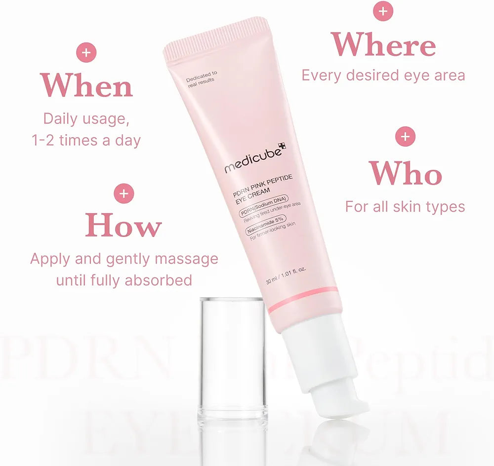 MEDICUBE PDRN PINK PEPTIDE EYE CREAM 30ML