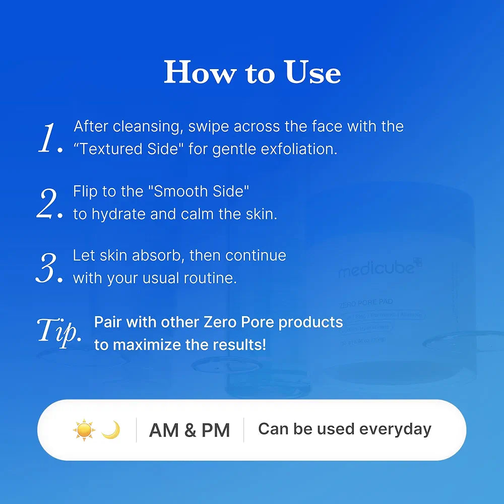 MEDICUBE ZERO PORE PAD 155G/ 70 PADS