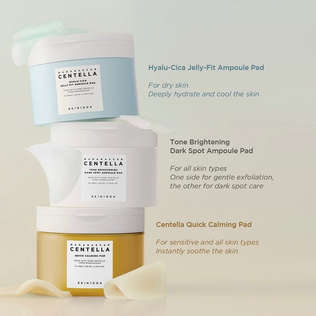 MADAGASCAR CENTELLA TONE BRIGHTENING DARK SPOT AMPOULE PAD 60PADS/ 130ML