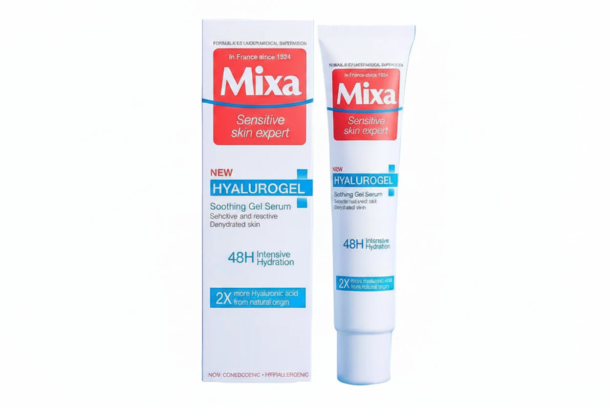 MIXA HYALUROGEL SOOTHING GEL SERUM SENSITIVE AND REACTIVE DEHYDRATED SKIN 40ML