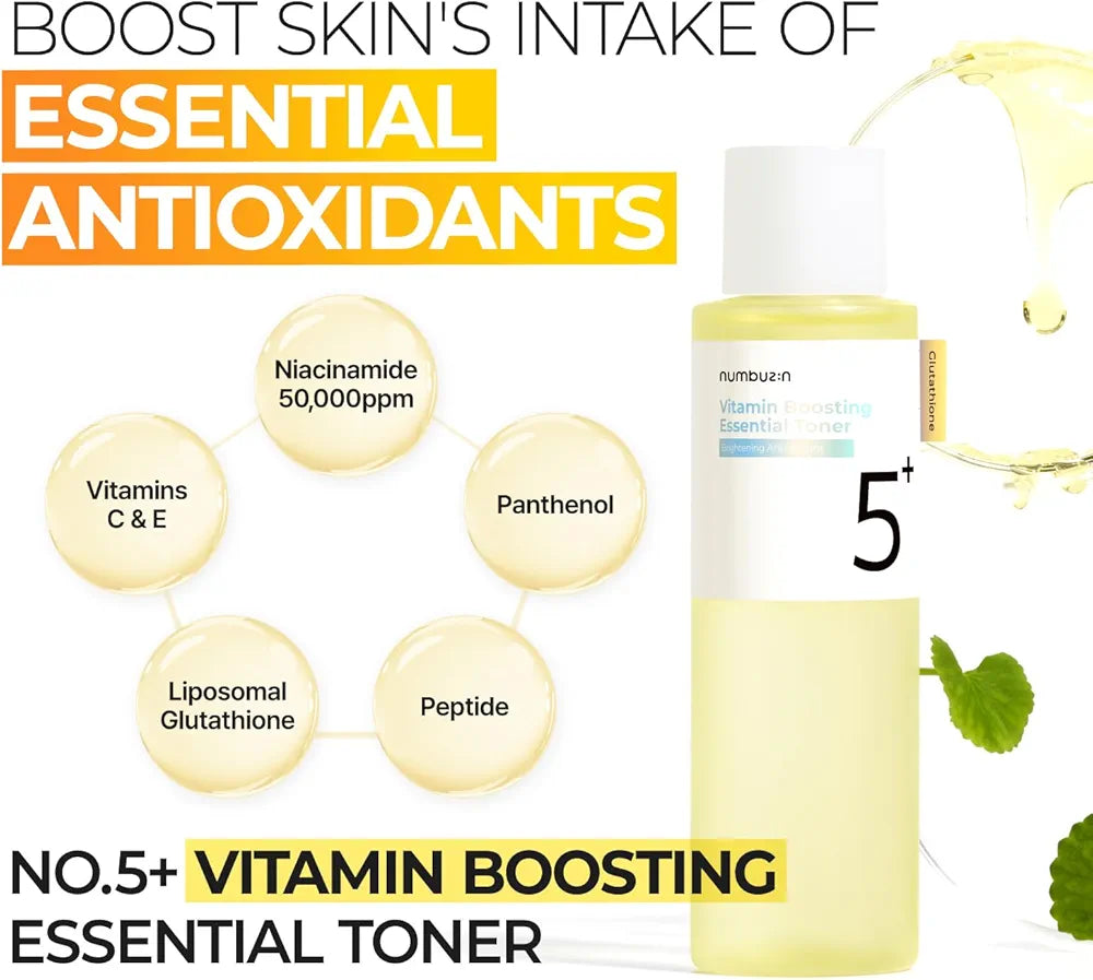 NUMBUZIN NO 5 GLUTATHIONE VITAMIN CONCENTRATED TONER 200ML (NEW)