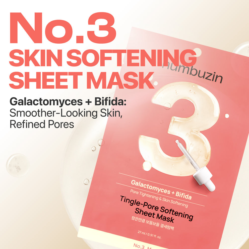 NUMBUZIN NO 3 TINGLE-PORE SOFTENING SHEET MASK 27ML