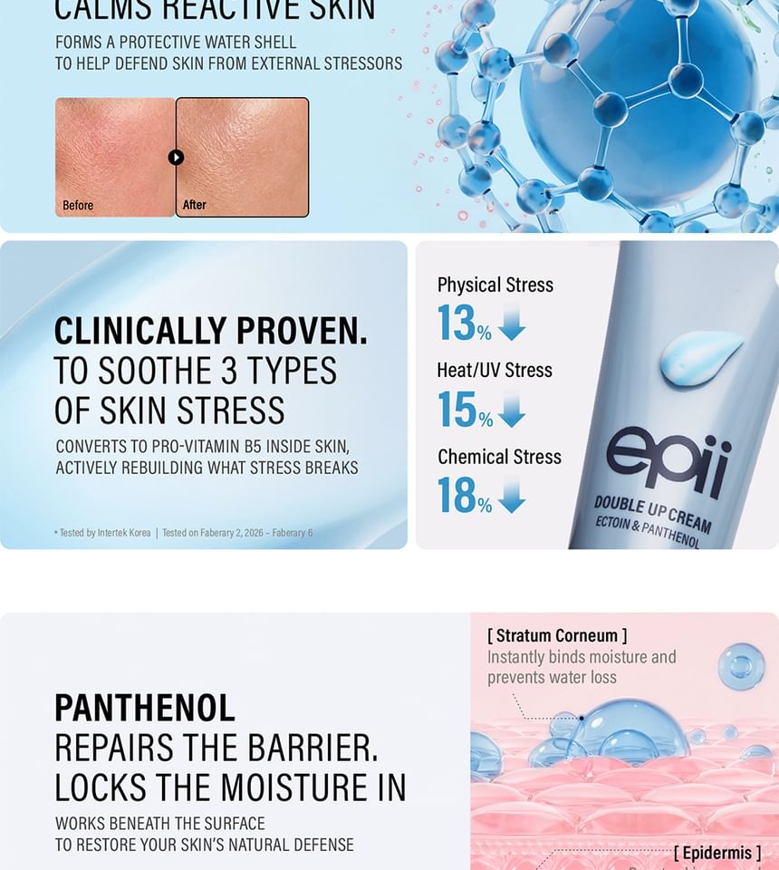 EPII DOUBLE UP CREAM ECTION & PANTHENOL 50ML