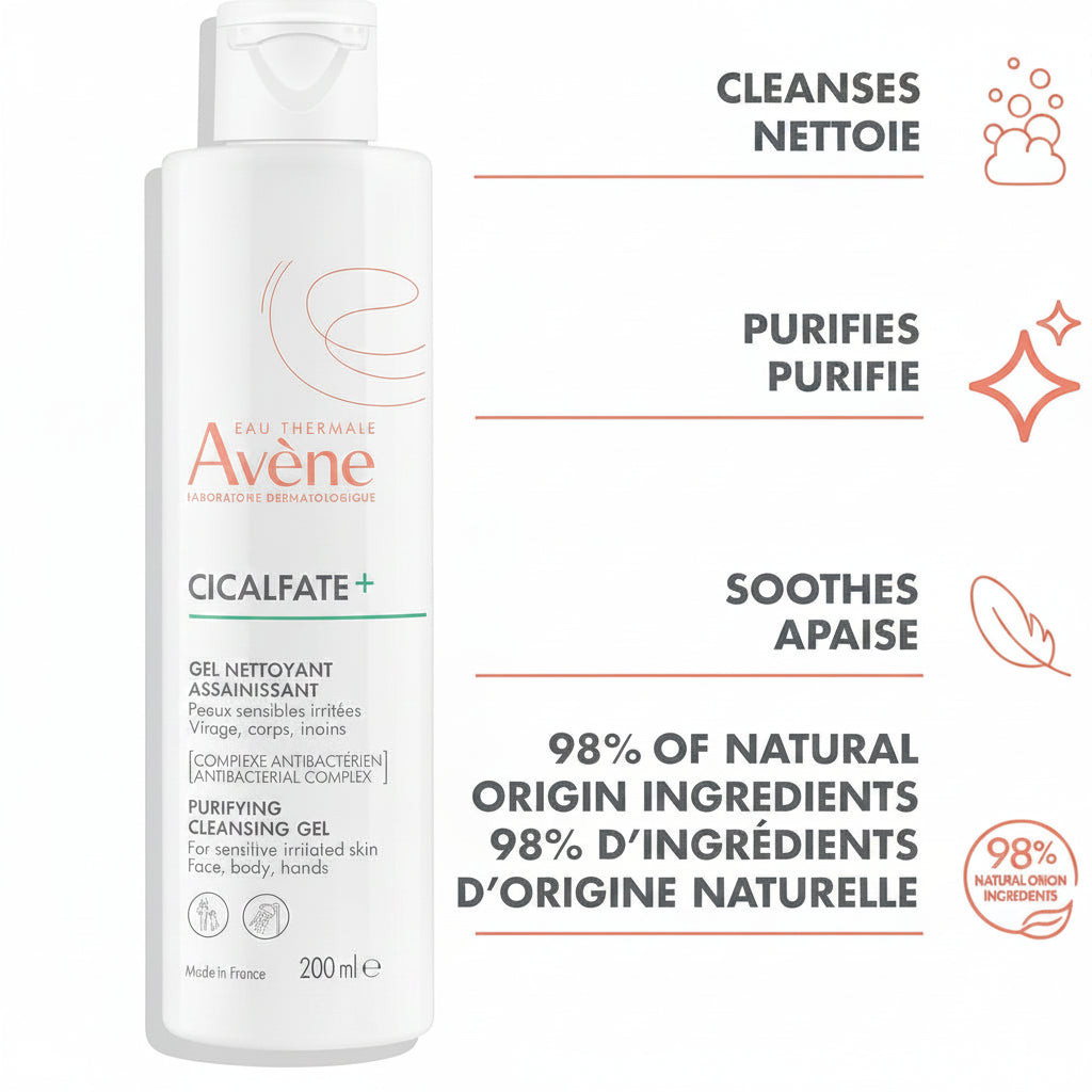 AVÈNE CICALFATE+ GEL NETTOYANT ASSAINISSANT 200ML