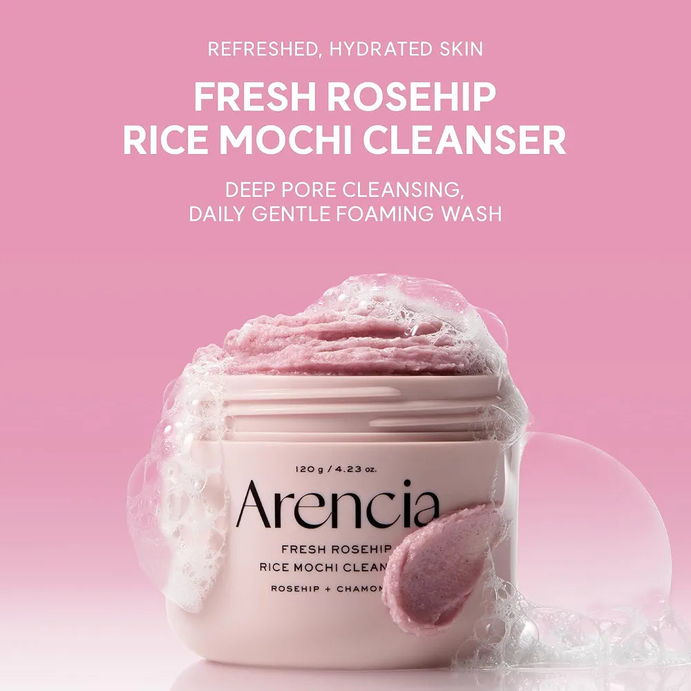 ARENCIA FRESH ROSEHIP RICE MOCHI CLEANSER (NEW) 120G