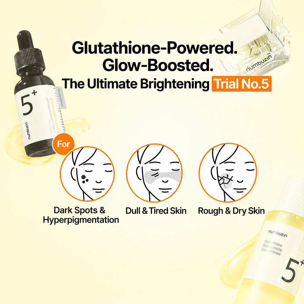 NUMBUZIN NO 05 GLUTATHIONE VITAMIN TRIAL KIT FOR BRIGHTENING 4PCS