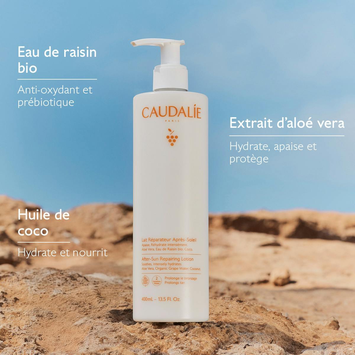 CAUDALIE LAIT RÉPARATEUR APRÈS-SOLEIL 400ML