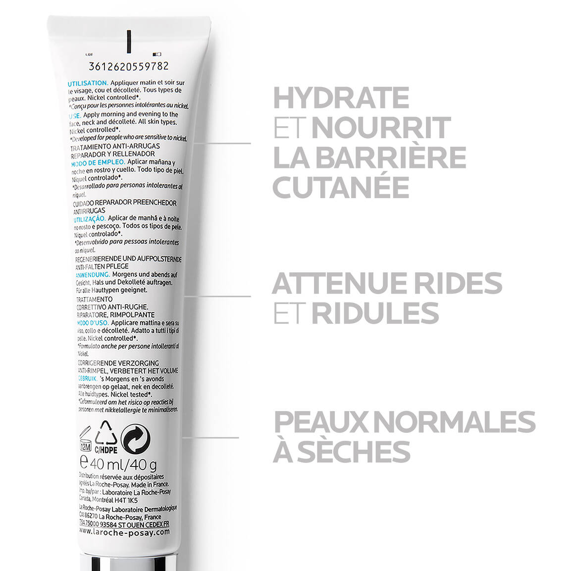 LA ROCHE POSAY HYALU B5 ANTI-WRINKLE CARE REPAIRING REPLUMPING 40ML
