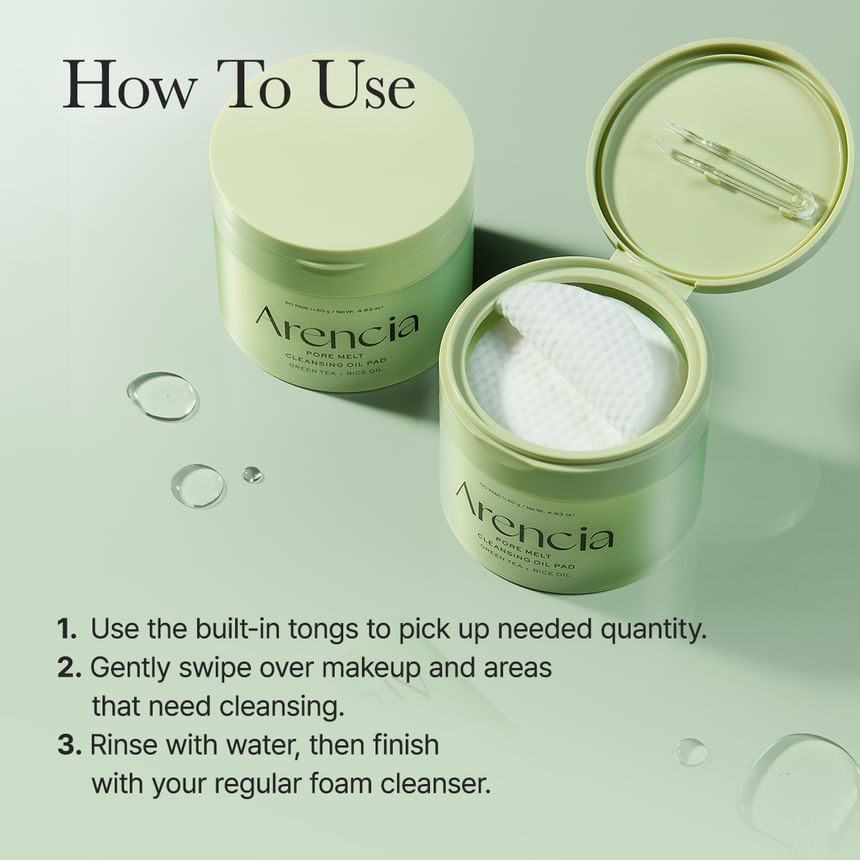 ARENCIA CLEANSING OIL PADS 50 PADS 140G