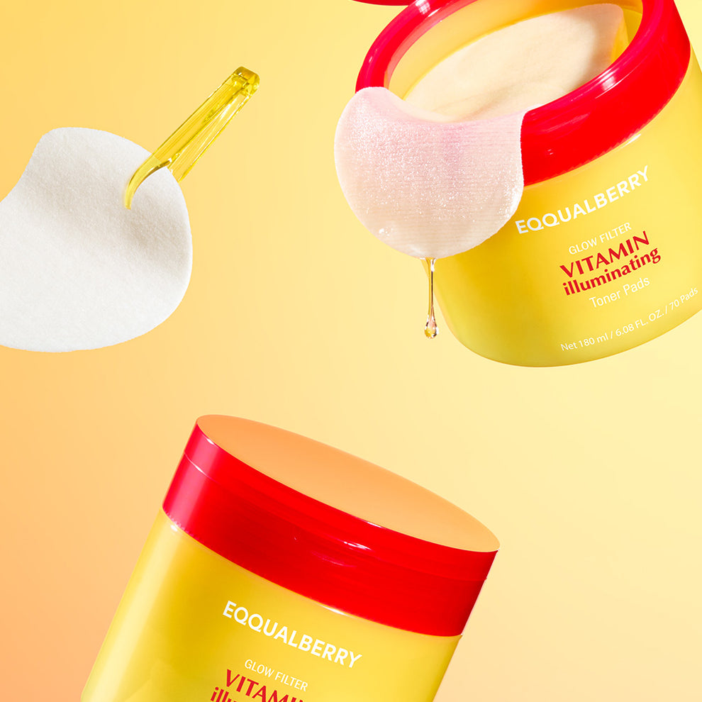 EQQUALBERRY VITAMIN ILLUMINATING TONER PADS 70PADS