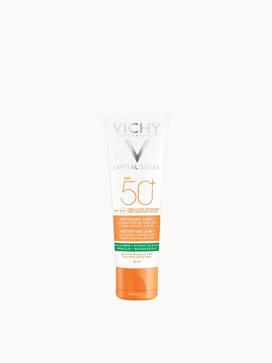 VICHY CAPITAL SOLEIL TRES HAUTE PROTECTION MATIFIANT 3 EN 1 SPF 50+ 50ML