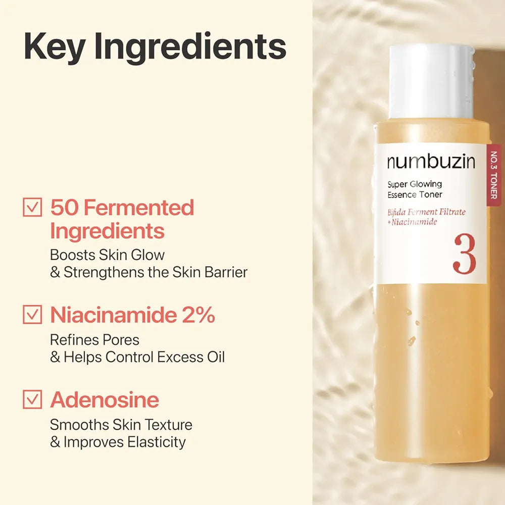 NUMBUZIN SUPER GLOWING ESSENCE TONER 200ML (NEW)