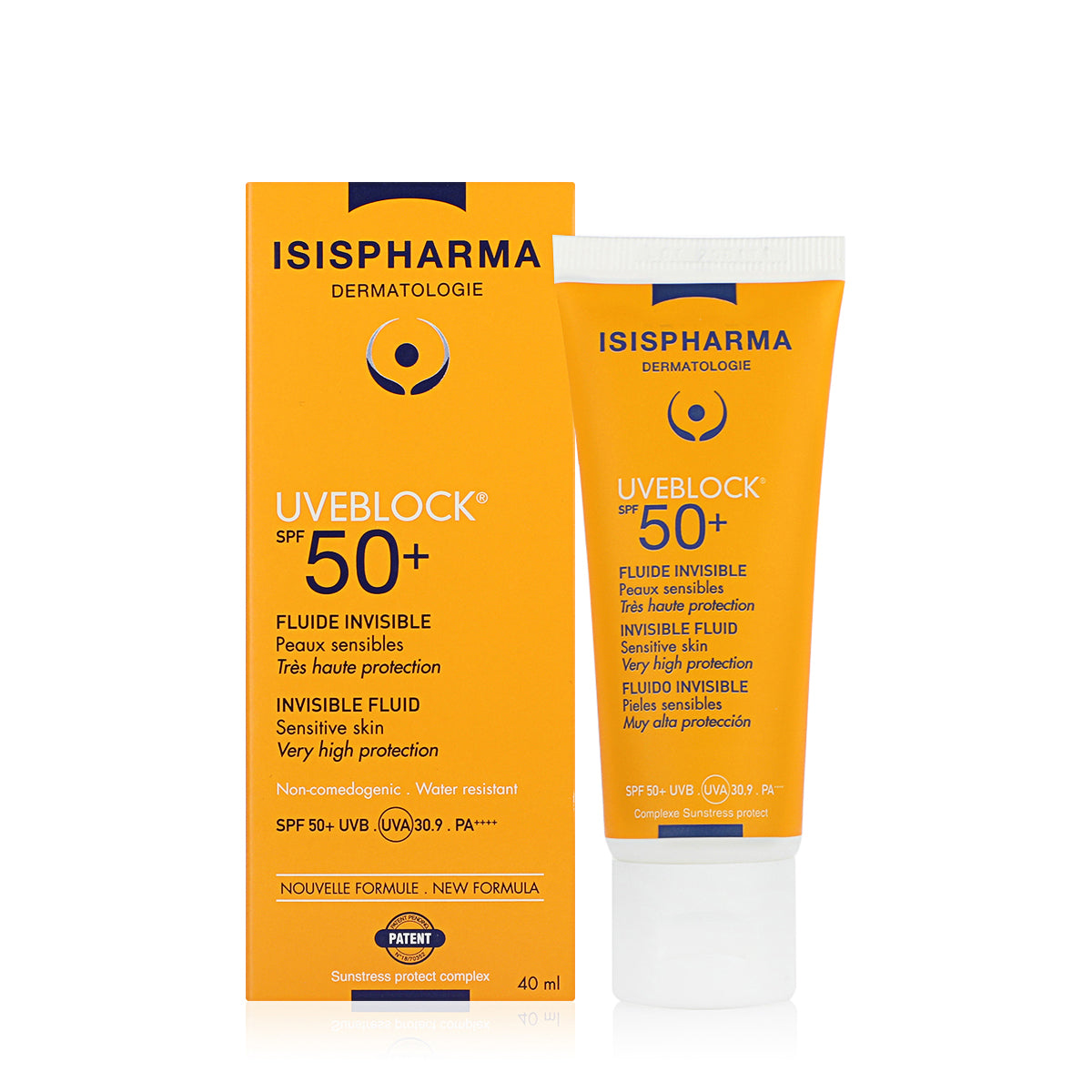 ISISPHARMA UVEBLOCK FLUIDE INVISIBLE SPF50+ 40 ML